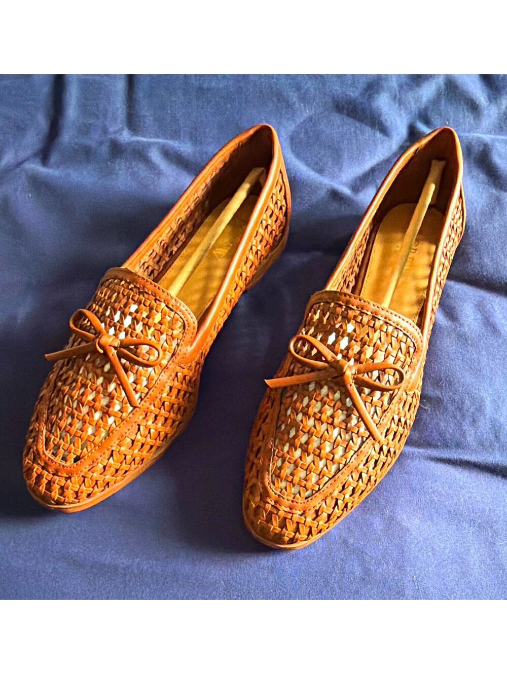 J.CREW Brown Woven Bow Loafer 🤎 worn once 🤎 Women 8.5